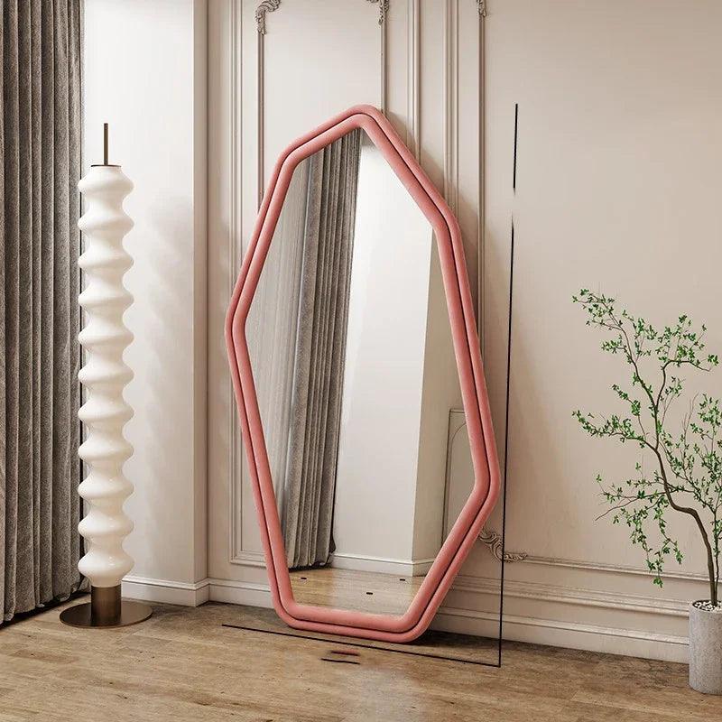 Length Bedroom Decorative Mirrors Wall Cute Standing Girls Decorative Mirrors Wavy Glass Decoracion Habitacion House Decoration - Pacisia
