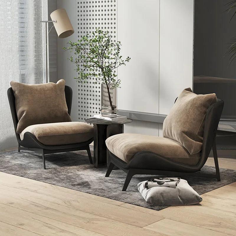 Lumbar Support Living Room Chair Elastic Fluffy Nordic Lounge Chair Bedroom Modern Muebles Para El Hogar Home Furniture - Pacisia