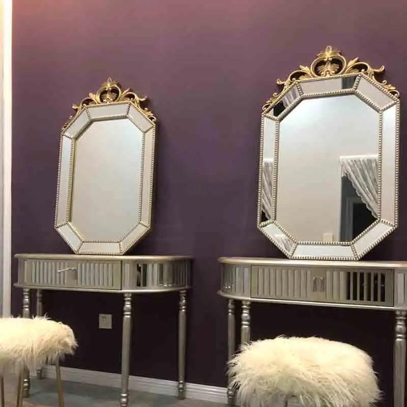 Nordic Bedroom Wall Mirrors Make Up Elegant Plastic Hanging Decorative Mirror Shower Toilet Espelho Adesivo De Parede Decoration - Pacisia