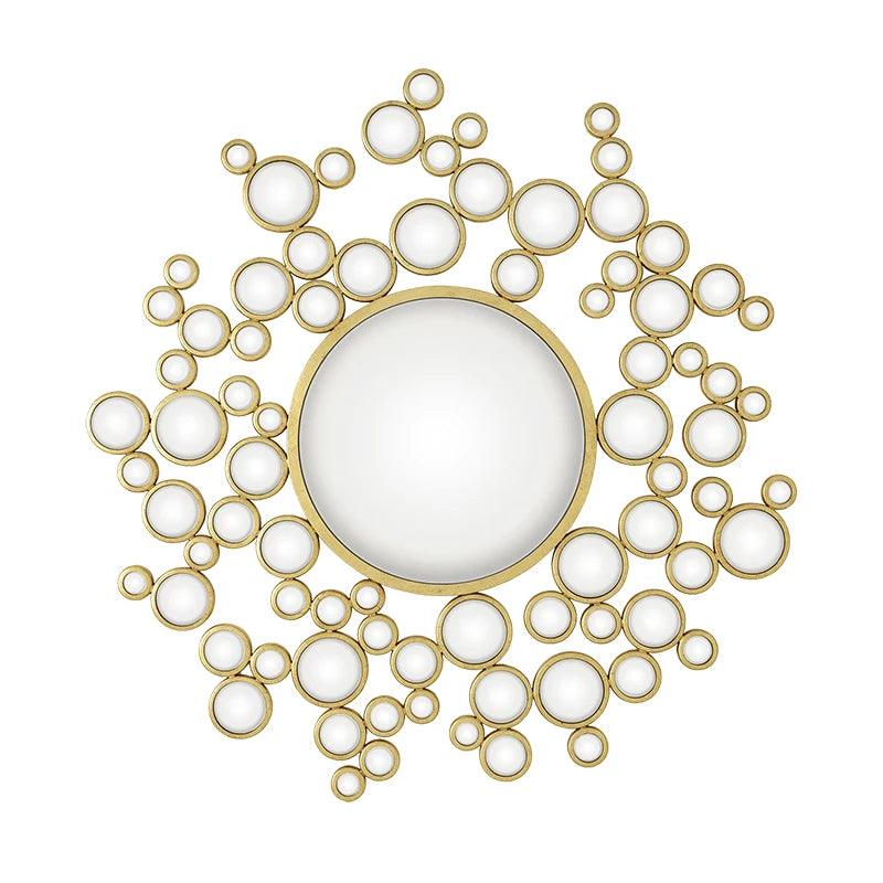 Large Luxury Decorative Mirrors Wall Round Aesthetic Girls Decorative Mirrors Circle Decorazioni Casa Decoration Living Room - Pacisia