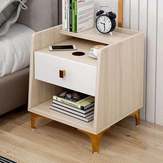 Organizers Storage Nightstands bedroom Nordic Rustic Modern small Bedside Table Simple Cheap center table de chevet furniture - Pacisia