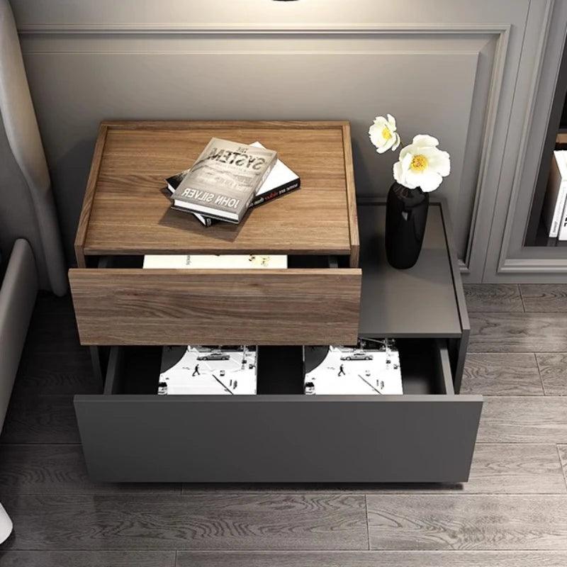 Aesthetic Bedside Hanging Bedside Table Locker Cheap Floating Nightstand Bed Side Dresser Drawers Mueble Bedroom Closets - Pacisia