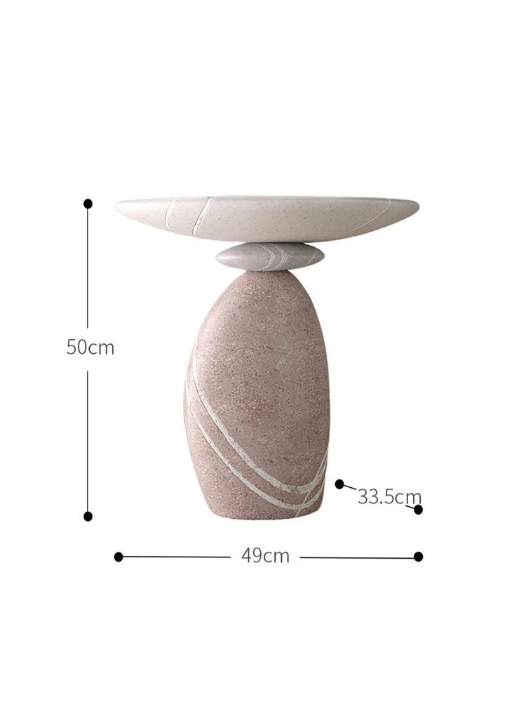 Nordic Furniture Luck Turns Coffee Table Home Furniture Stone Textures Sofa Side Table Indoor Accessories Bedroom Bedside Tables - Pacisia