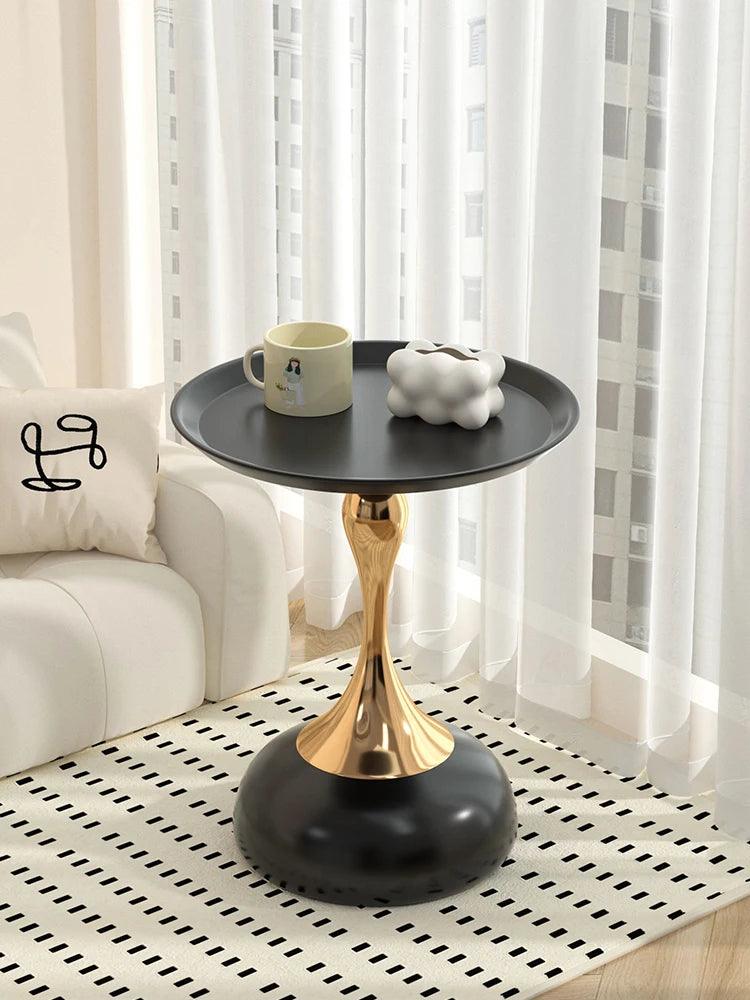 Iron Art Coffee Table, Cream Style Furniture, Living Room Sofa Side Table, Bedroom Bedside Storage Rack, Light Luxury Simplicity - Pacisia