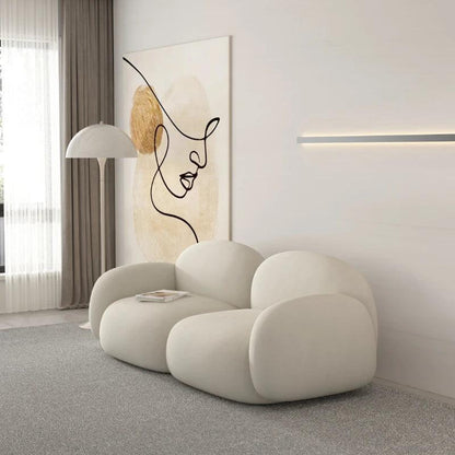 White Nordic Lazy Sofa Chair Unique Relax Cute Designer Loveseat Sofa Chair Living Room Divani Da Soggiorno Apartment Furniture - Pacisia