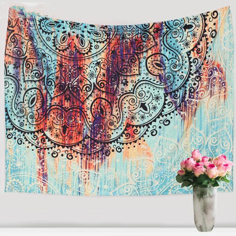 Sevenstars Bohemian Mandala Tapestry Hippie Floral Tapestry Sketched Flower Tapestry Art Print Tapestry For Room - Pacisia