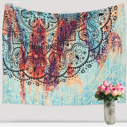 Sevenstars Bohemian Mandala Tapestry Hippie Floral Tapestry Sketched Flower Tapestry Art Print Tapestry For Room - Pacisia