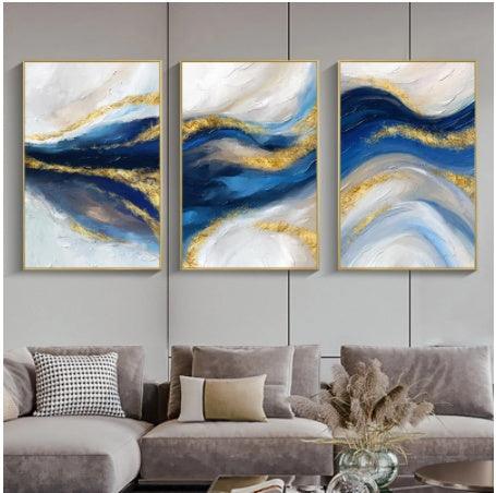 Abstract Contemporary Art Canvas Painting - Modern Home Living Room Decor - Pacisia