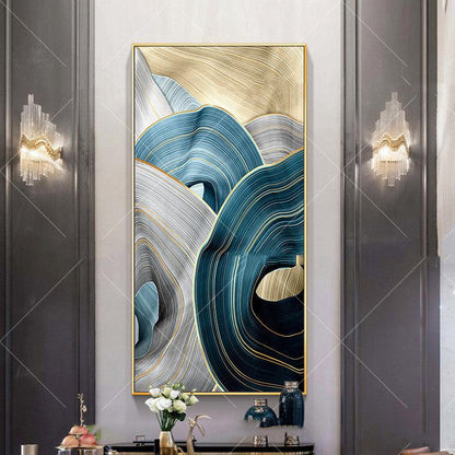 Abstract Fluid Art Canvas Wall Painting - Modern Decorative Poster - Pacisia