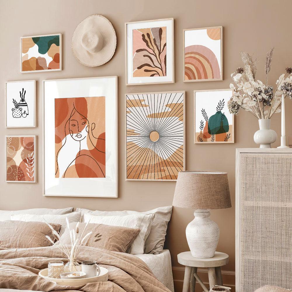 Abstract Painting Core Canvas Art Set - Modern Wall Decor for Living Room and Bedroom - Pacisia