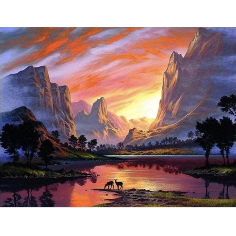 Abstract Street Decoration Painting - Modern Canvas Wall Art - Pacisia
