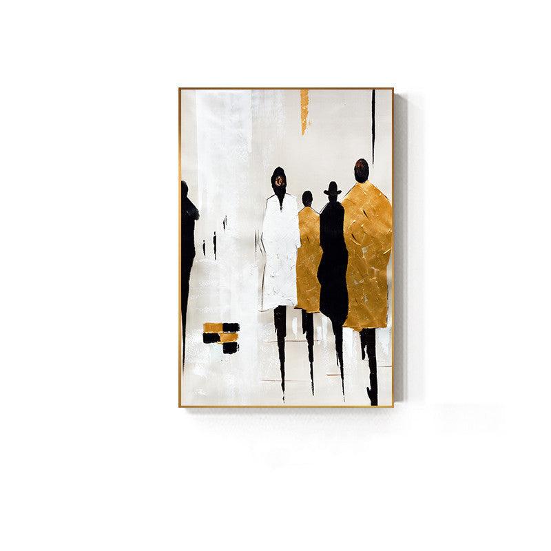 Abstract Street Scene Canvas Wall Art - Modern Decorative Painting for Living Room - Pacisia