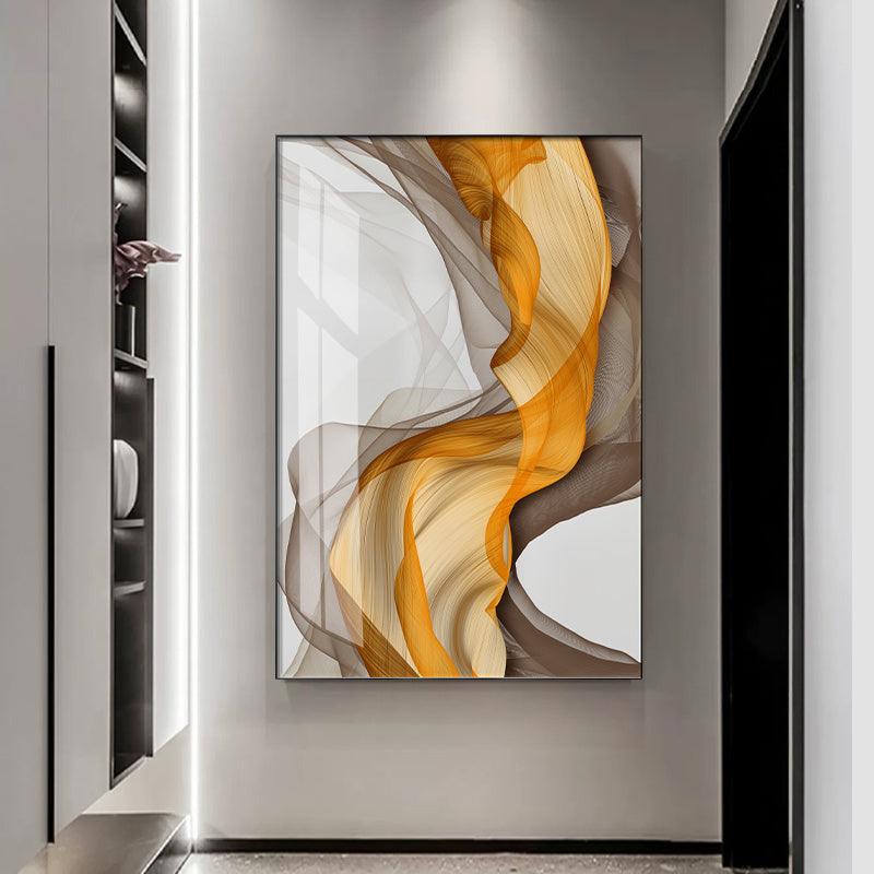 Abstract Yellow Grey Canvas Painting - Home Decor - Pacisia