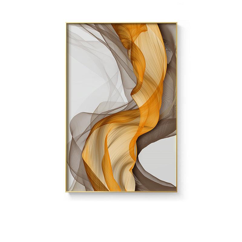 Abstract Yellow Grey Canvas Painting - Home Decor - Pacisia