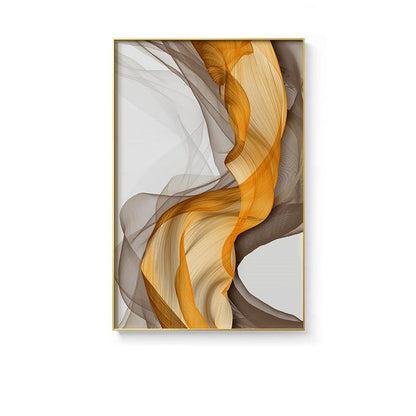 Abstract Yellow Grey Canvas Painting - Home Decor - Pacisia