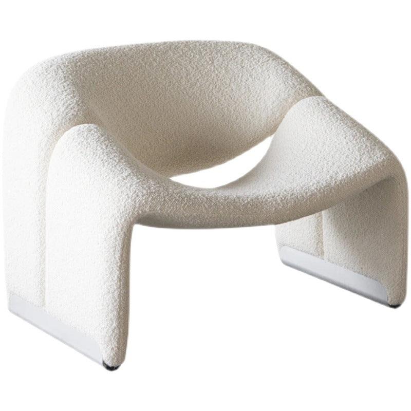 Alabaster Wave Textured Armchair - Pacisia