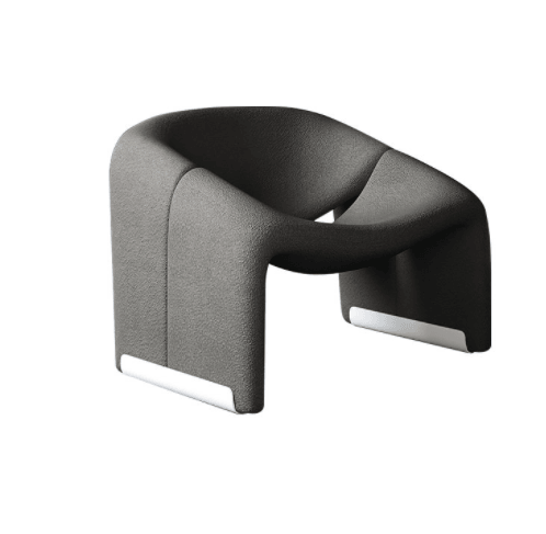 Alabaster Wave Textured Armchair - Pacisia