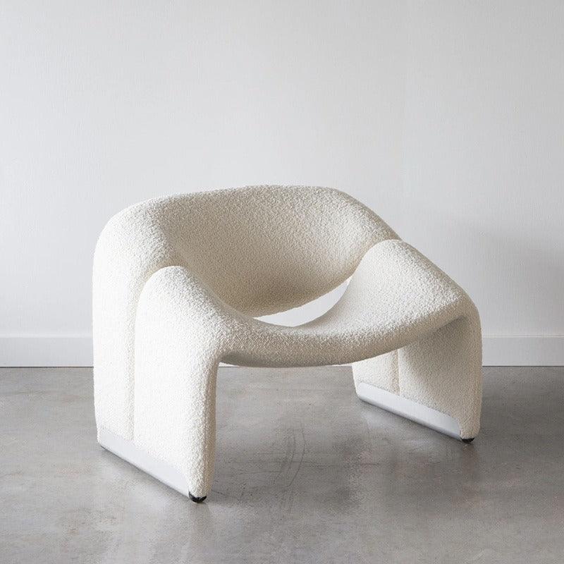 Alabaster Wave Textured Armchair - Pacisia