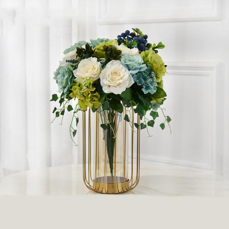 American Vase Decoration Light Luxury Simulation Dried Floral Living Room Flower Arrangement - Pacisia