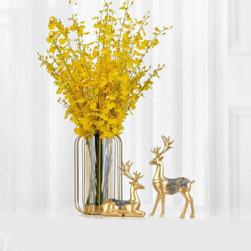 American Vase Decoration Light Luxury Simulation Dried Floral Living Room Flower Arrangement - Pacisia