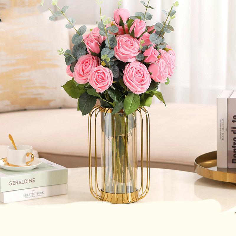 American Vase Decoration Light Luxury Simulation Dried Floral Living Room Flower Arrangement - Pacisia