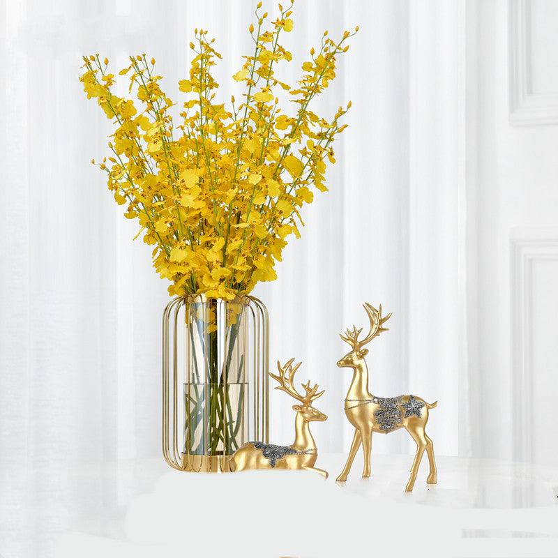 American Vase Decoration Light Luxury Simulation Dried Floral Living Room Flower Arrangement - Pacisia