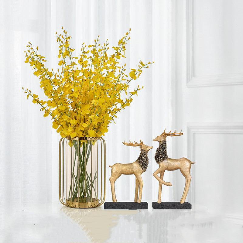 American Vase Decoration Light Luxury Simulation Dried Floral Living Room Flower Arrangement - Pacisia