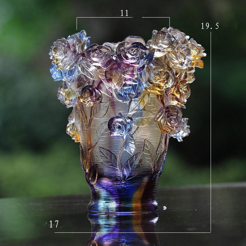 Ancient Glazed Vase Light Creative Rose - Pacisia