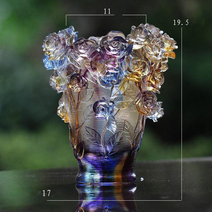 Ancient Glazed Vase Light Creative Rose - Pacisia