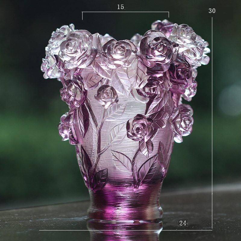 Ancient Glazed Vase Light Creative Rose - Pacisia