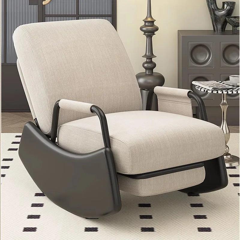 Arm Rocking Chair Lounge Luxury Bedroom Meditation Recliner Chair Design Room Single Sofa Fauteuil Salon Unique Furniture - Pacisia