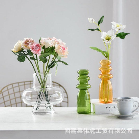 Art Home Decor Decoration Candy Color Threaded Vase - Pacisia