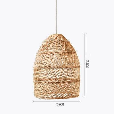 Art Japanese Zen Rattan Chandelier - Pacisia