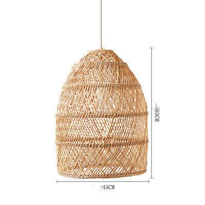 Art Japanese Zen Rattan Chandelier - Pacisia