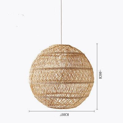 Art Japanese Zen Rattan Chandelier - Pacisia