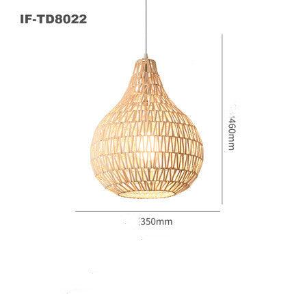 Art Japanese Zen Rattan Chandelier - Pacisia