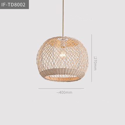 Art Japanese Zen Rattan Chandelier - Pacisia