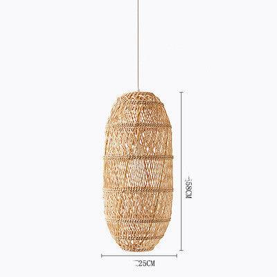 Art Japanese Zen Rattan Chandelier - Pacisia