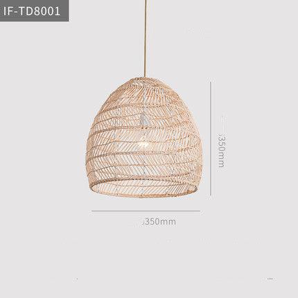 Art Japanese Zen Rattan Chandelier - Pacisia