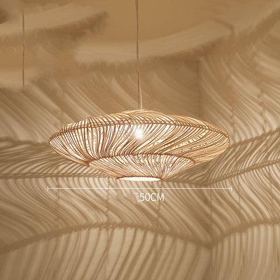 Art Japanese Zen Rattan Chandelier - Pacisia