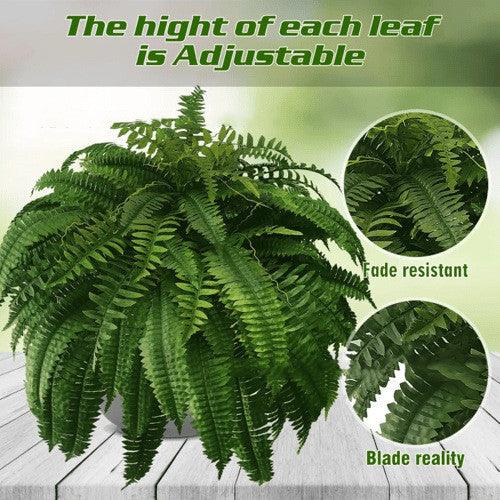 Artificial Fern Flower Arrangement Green Plant Plastic Crafts - Pacisia