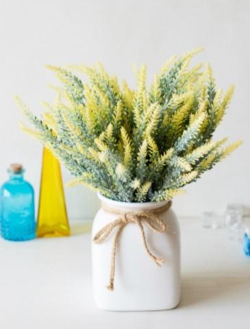 Artificial Flower Potted Plastic Flower Fake Bouquet Plant Home Decoration - Pacisia
