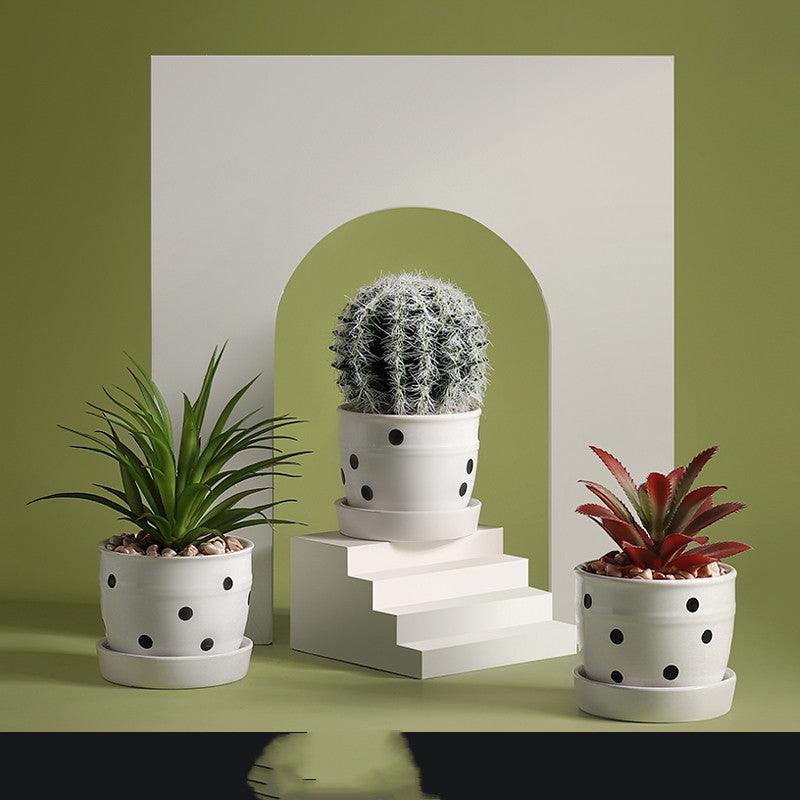 Artificial Green Plant Ornaments Potted Ornaments Green Plants Fake Flower Ornaments - Pacisia