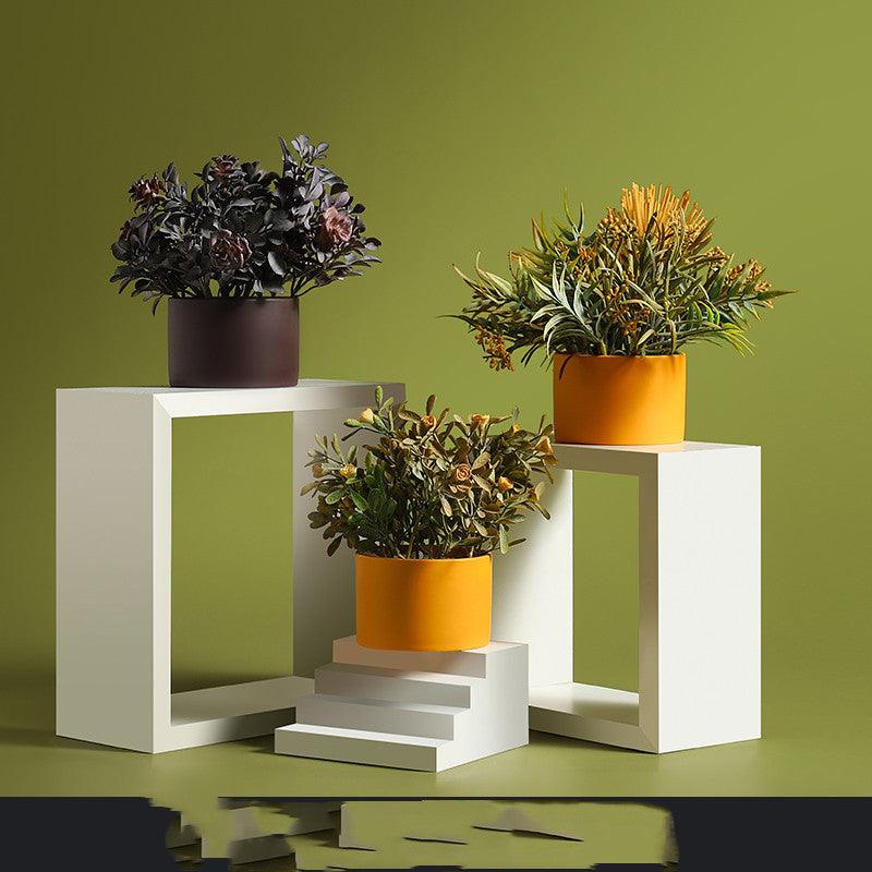 Artificial Green Plant Ornaments Potted Ornaments Green Plants Fake Flower Ornaments - Pacisia