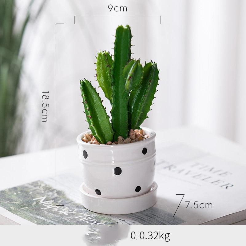Artificial Green Plant Ornaments Potted Ornaments Green Plants Fake Flower Ornaments - Pacisia