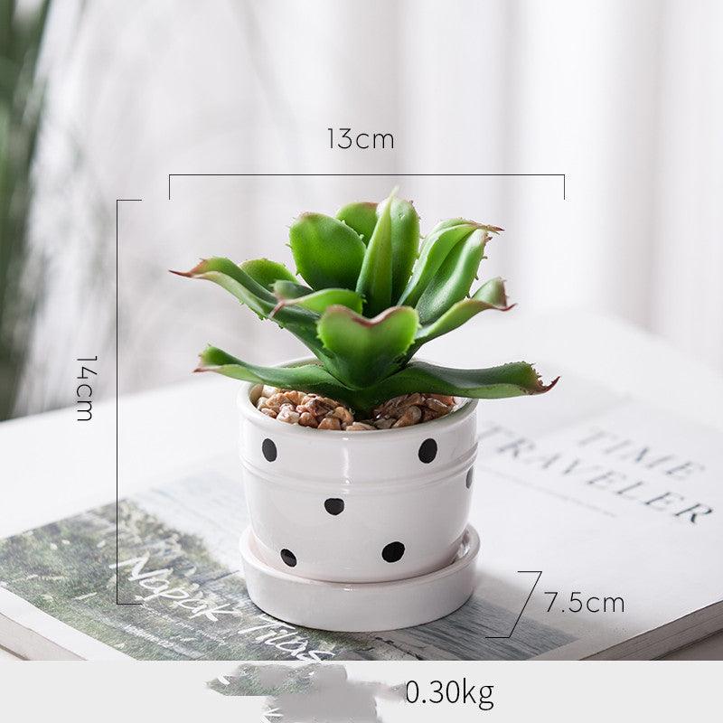 Artificial Green Plant Ornaments Potted Ornaments Green Plants Fake Flower Ornaments - Pacisia