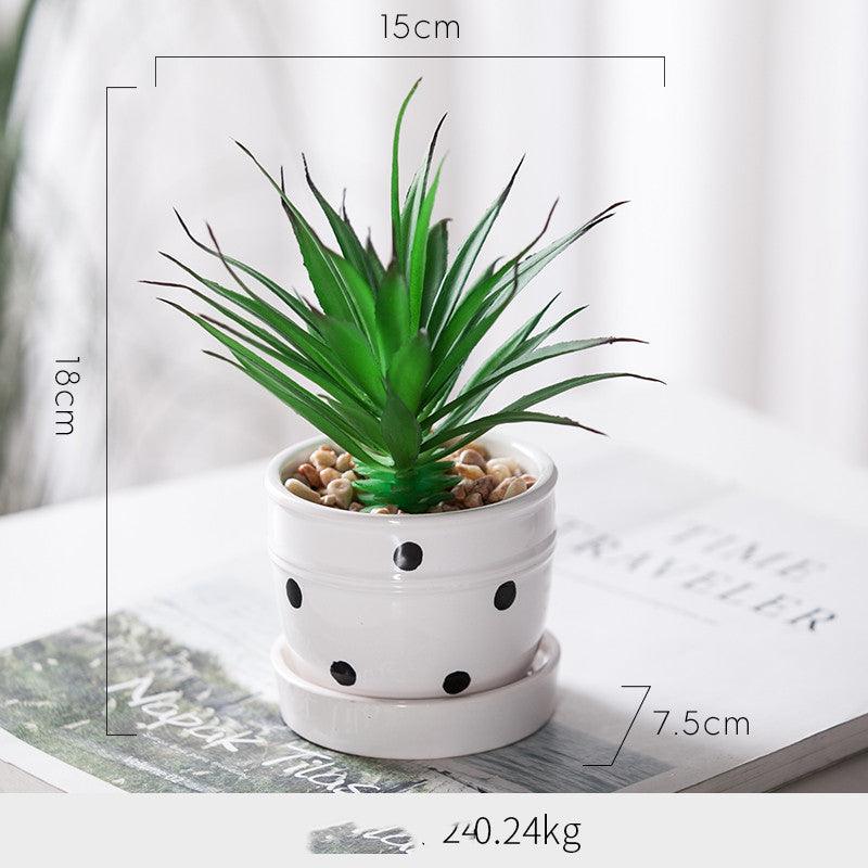 Artificial Green Plant Ornaments Potted Ornaments Green Plants Fake Flower Ornaments - Pacisia