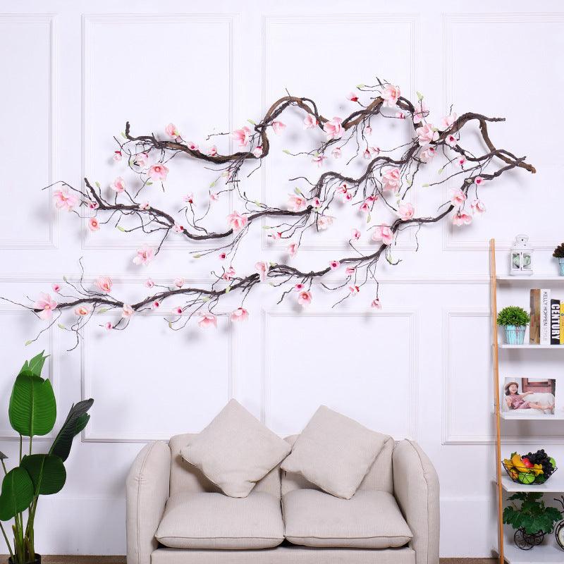 Artificial Magnolia Flower Rattan Plastic Fake Tree - Pacisia