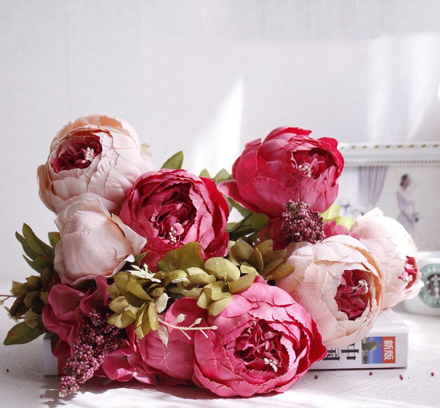 Artificial peony flower bouquet living room decoration - Pacisia