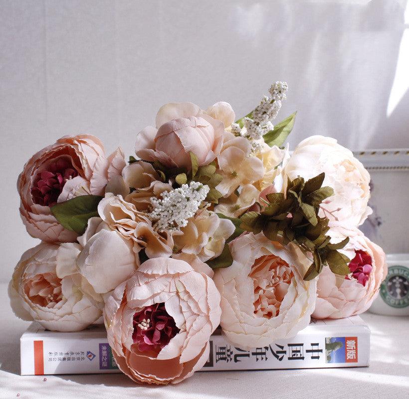 Artificial peony flower bouquet living room decoration - Pacisia